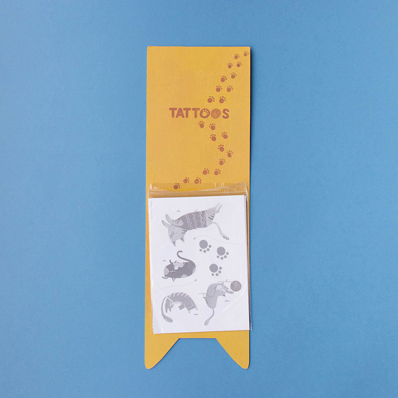 10 cat temporary tattoos